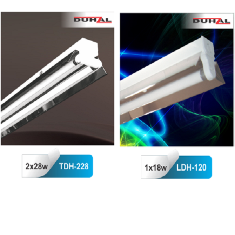 LED tuýp chóa phản quang INOX 60cm hoặc 120cm